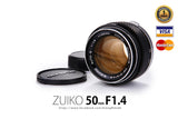[SALE] OLYMPUS LENS  Zuiko  50 mm F1.4 Silver Nose - สยามกล้องฟิล์ม