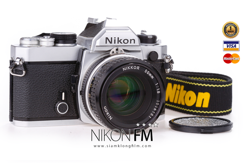 [SALE] กล้องฟิล์ม NIKON FM Silver ( ค.ศ. 1977) - สยามกล้องฟิล์ม