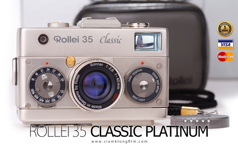 [SALE] กล้องฟิล์ม Rollei 35 Classic Platinum 1120  Unit Only  [ค.ศ.1990] - สยามกล้องฟิล์ม