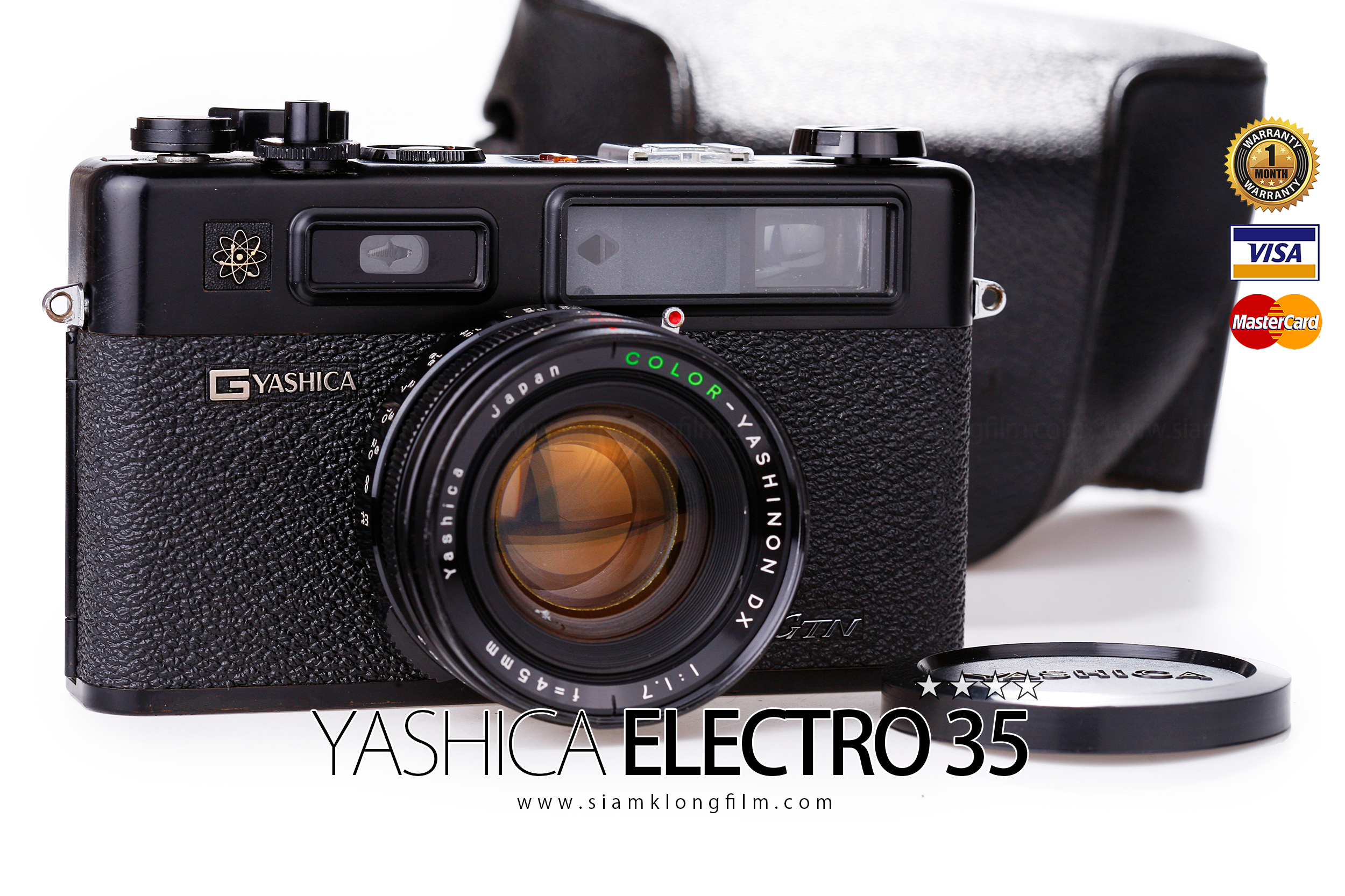 ♥ヤシカエレクトロ35 GTN【美品・完動品・光学系分解整備済み】⑩ ヤシカ Yashica ELECTRO 35 GTN ブラック / COLOR-YASHINON DX